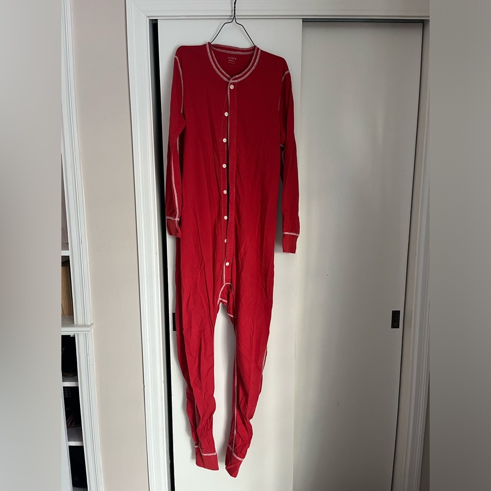 Jcrew red union suit